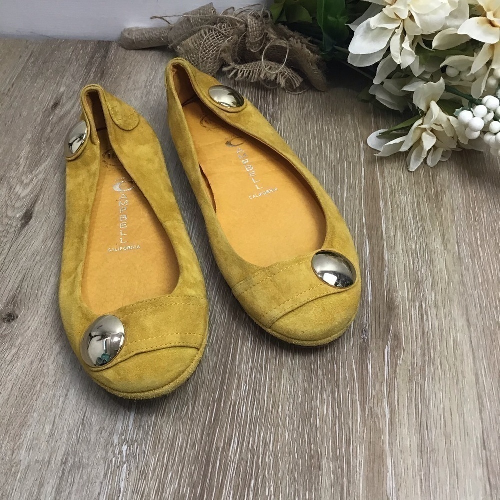 Jeffrey Campbell RELEASE Suede Button Flats